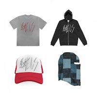 a hoodie, hat, t - shirt and hoodie